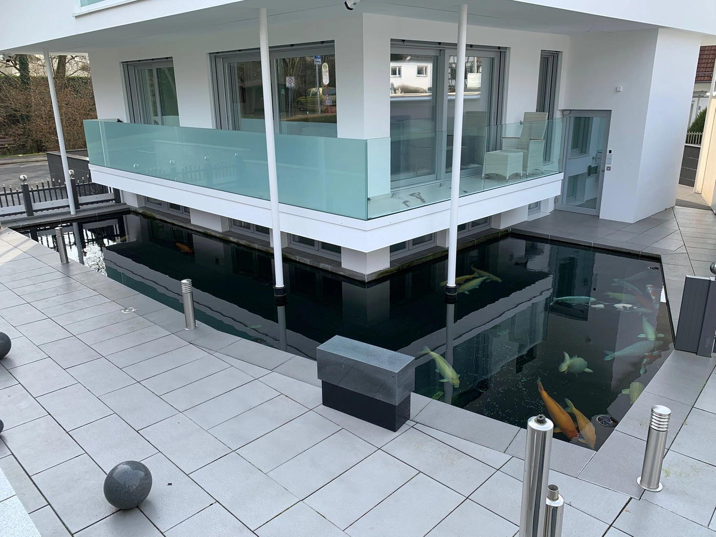 Marcel Ottmar Teichbau - Teichanlagen - Pool unterhalb der Terrasse